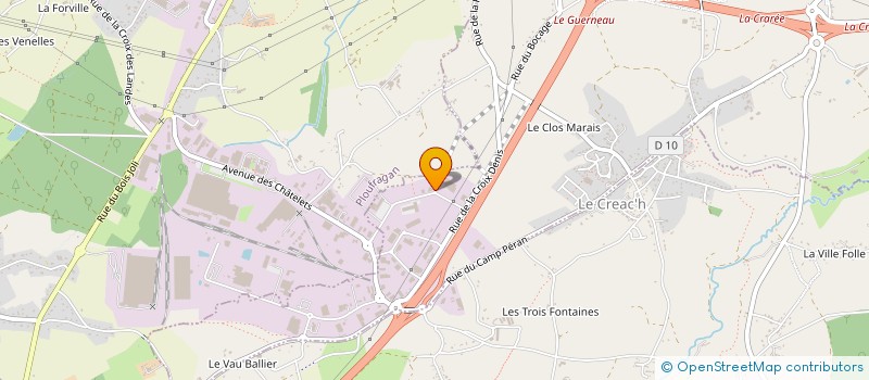 localisation de l'entreprise GUENO D à TREGUEUX