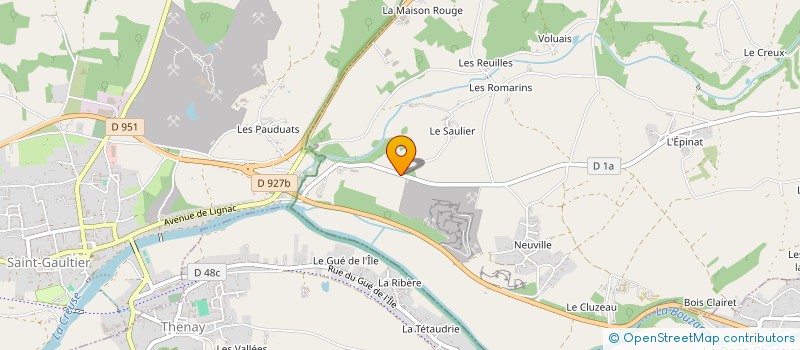 localisation de l'entreprise GUENOT SPORT à MONTIERCHAUME