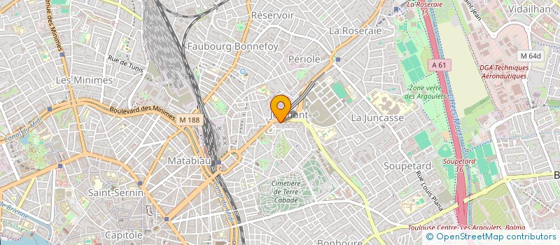 localisation de l'entreprise GUEOULA à TOULOUSE