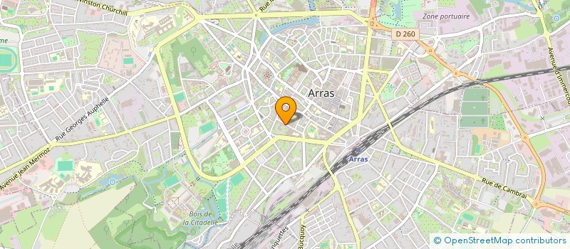 localisation de l'entreprise GUEPAR à ARRAS