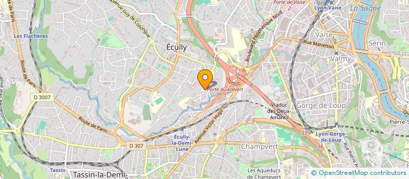 localisation de l'entreprise GUEPARD à ECULLY
