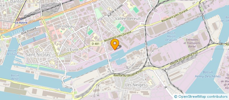 localisation de l'entreprise GUEPARD à LE HAVRE