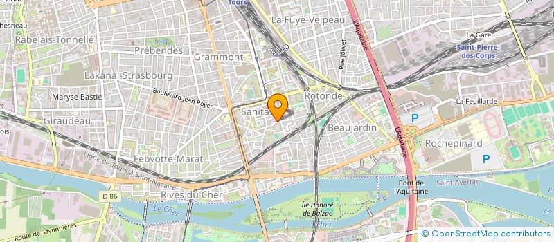 localisation de l'entreprise GUEPARD EXPRESS à TOURS