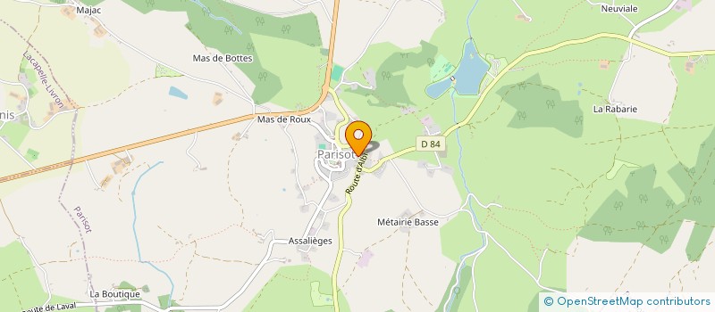 localisation de l'entreprise GUEPIN FAMILY BABY-FOOT  PARISOT