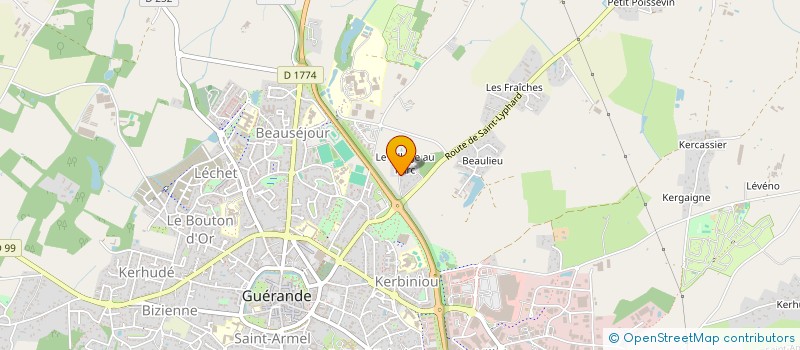 localisation de l'entreprise GUER'AND ZELLE  GUERANDE