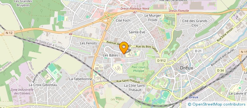 localisation de l'entreprise GUERAGUOUR-GUER à DREUX