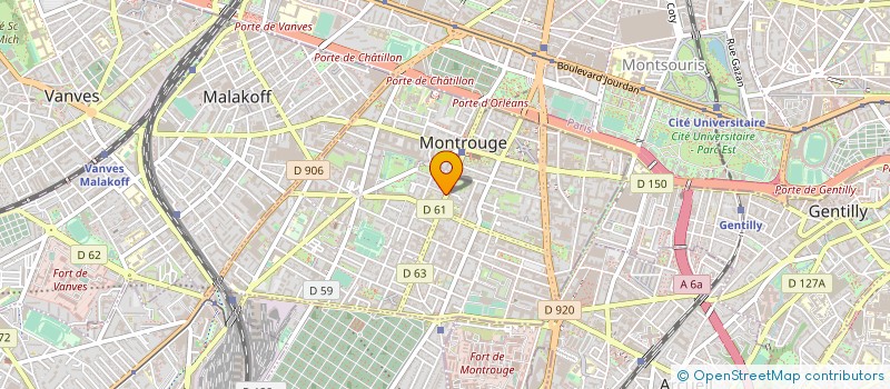 localisation de l'entreprise GUERARD  MONTROUGE