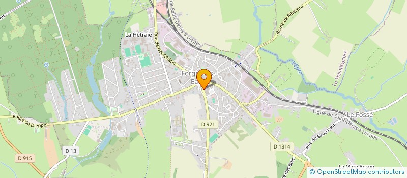 localisation de l'entreprise GUERARD à FORGES-LES-EAUX