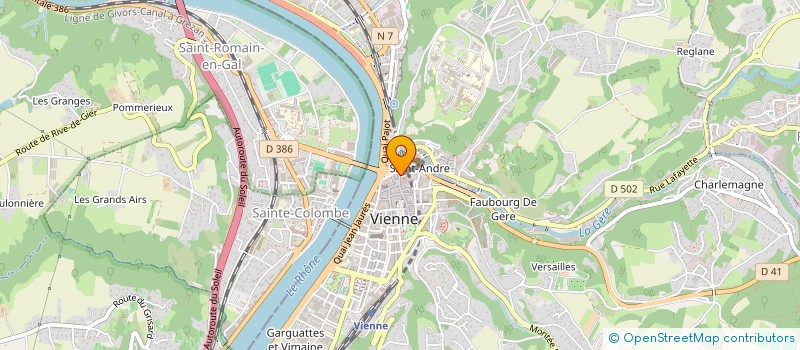 localisation de l'entreprise GUERARD-DUBOEUF à VIENNE
