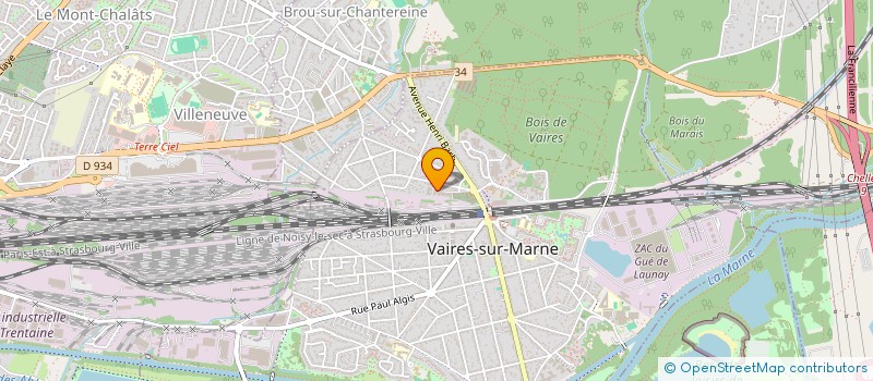 localisation de l'entreprise GUERARD / RABUSSIER/ LMNP  VAIRES-SUR-MARNE