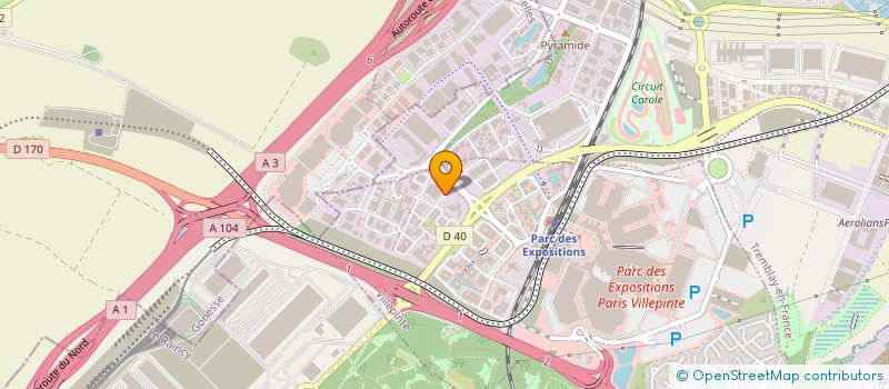 localisation de l'entreprise GUERBET FRANCE  VILLEPINTE