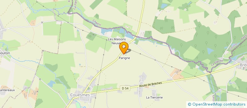 localisation de l'entreprise GUERCHE TP  COUESMES