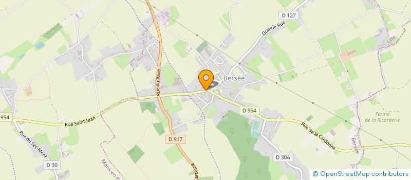 localisation de l'entreprise GUERDERE  BERSEE