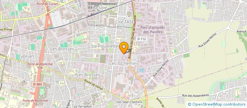 localisation de l'entreprise GUERELEC  VAULX-EN-VELIN