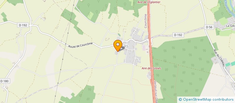 localisation de l'entreprise GUERET PAILLE  COURCOME