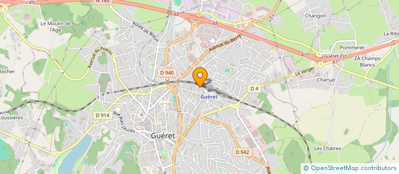 localisation de l'entreprise GUERET PNEUS  GUERET