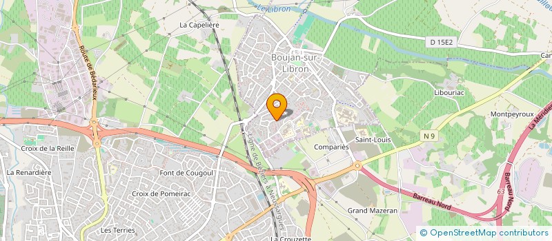 localisation de l'entreprise GUERET SURGELES à BEZIERS