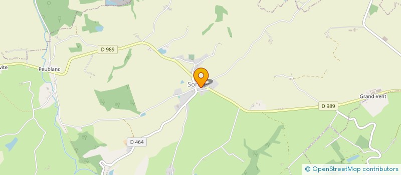 localisation de l'entreprise GUERET TP à SORBIER