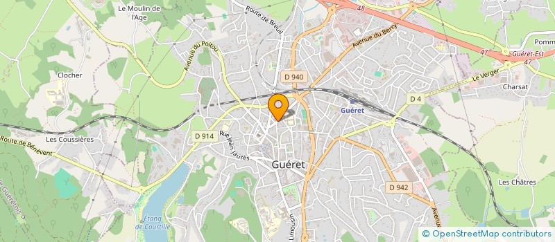 localisation de l'entreprise GUERET VARIETES GERARD SAUX à GUERET