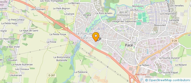 localisation de l'entreprise GUERGIL à PACE