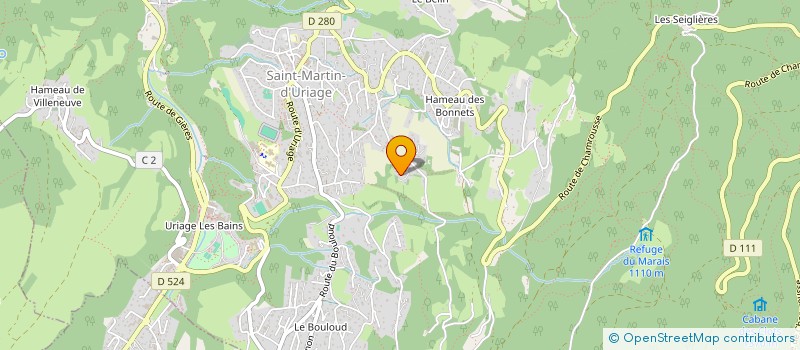 localisation de l'entreprise GUERICED SERVICES  SAINT-MARTIN-D'URIAGE