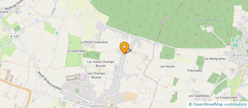 localisation de l'entreprise GUERICOUVERTURE à ALLONNES