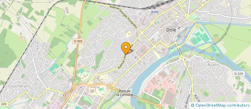 localisation de l'entreprise GUERILLOT QUARRE EURL à DOLE