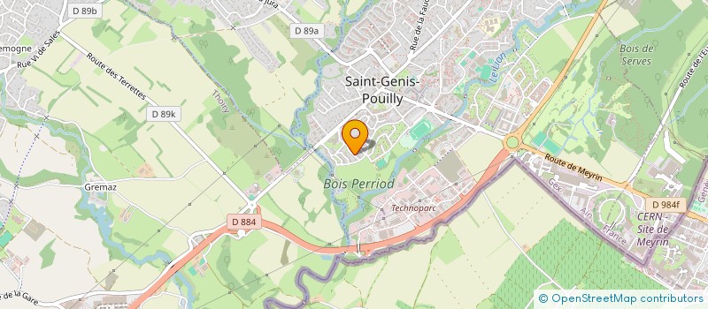localisation de l'entreprise GUERIN-1712 à SAINT-GENIS-POUILLY