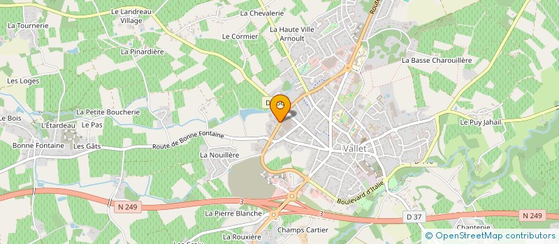 localisation de l'entreprise GUERIN à VALLET