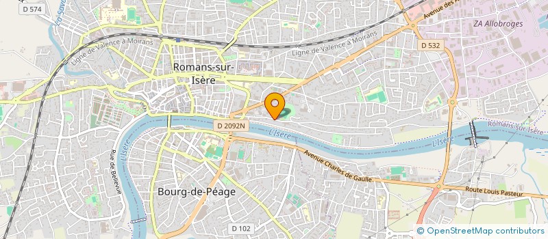 localisation de l'entreprise GUERIN  ROMANS-SUR-ISERE