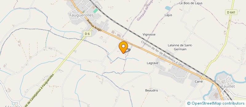 localisation de l'entreprise GUERIN  GRATELOUP-SAINT-GAYRAND