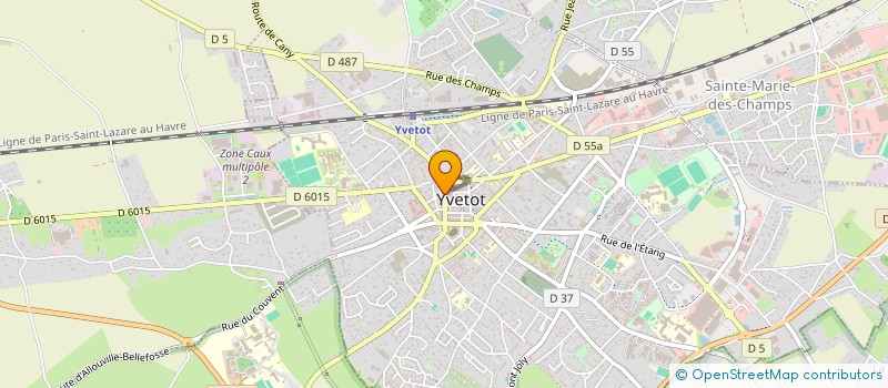 localisation de l'entreprise GUERIN  YVETOT