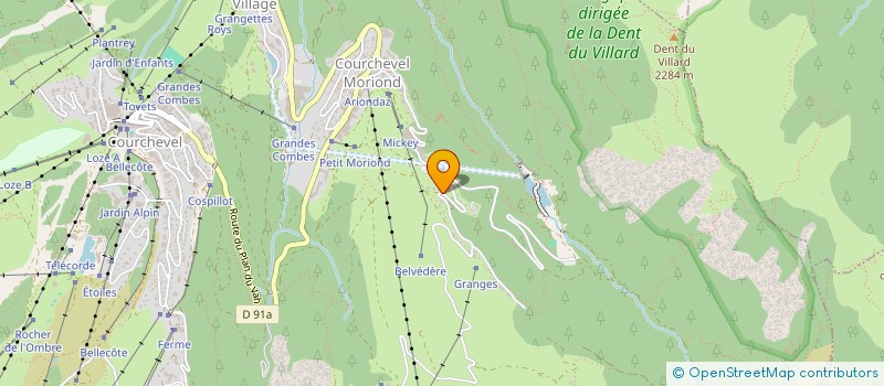 localisation de l'entreprise GUERIN à COURCHEVEL