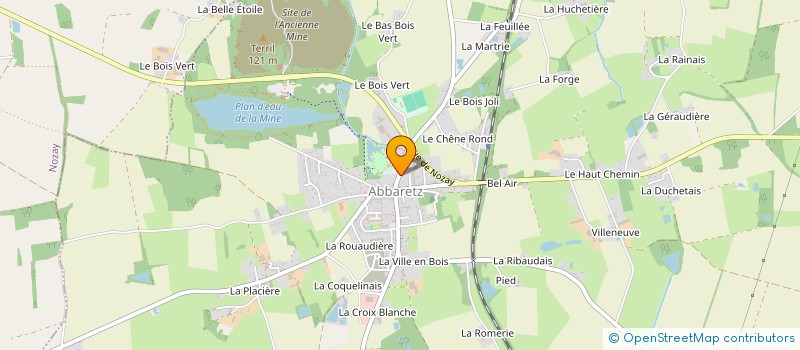 localisation de l'entreprise GUERIN AUDIO VISUEL à ABBARETZ