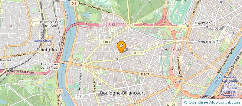 localisation de l'entreprise GUERIN BASCH à BOULOGNE-BILLANCOURT