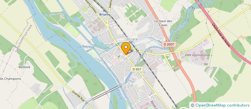 localisation de l'entreprise GUERIN BIJOUX SARL à BRIARE