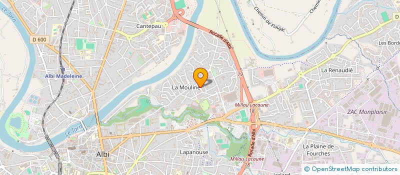 localisation de l'entreprise GUERIN CAPITAL  ALBI