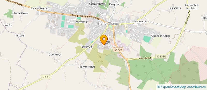 localisation de l'entreprise GUERIN CARRELAGE  GRAND-CHAMP