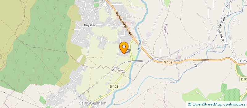 localisation de l'entreprise GUERIN ELECTRICITE  LAVILLEDIEU