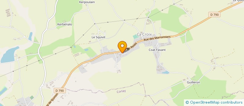 localisation de l'entreprise GUERIN ELEVAGE à LE HAUT-CORLAY