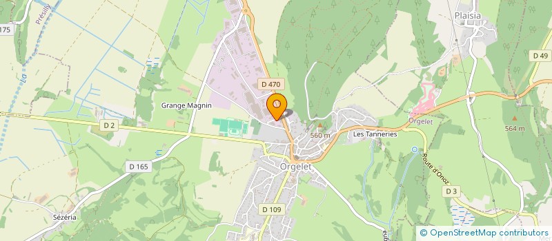localisation de l'entreprise GUERIN - FUTIN IMMO  ORGELET