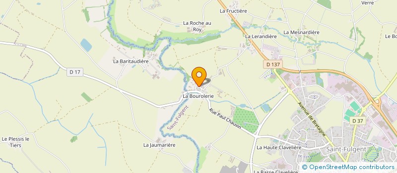 localisation de l'entreprise GUERIN HOLDING  SAINT-FULGENT