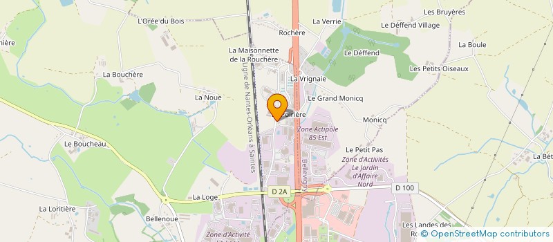 localisation de l'entreprise GUERIN INVESTISSEMENT à LE POIRE-SUR-VIE