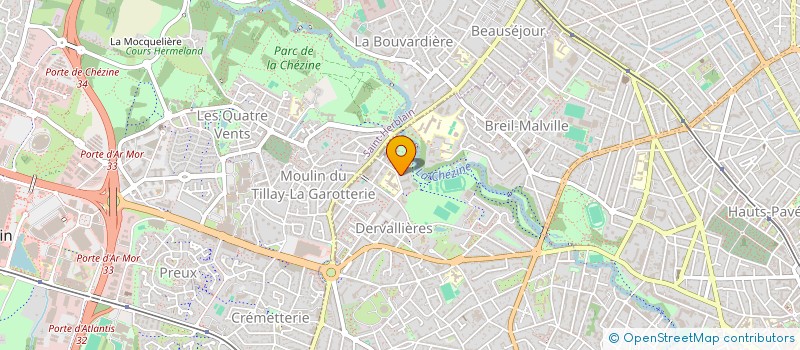 localisation de l'entreprise GUERIN ISOLATION PLATRERIE STAFF à NANTES