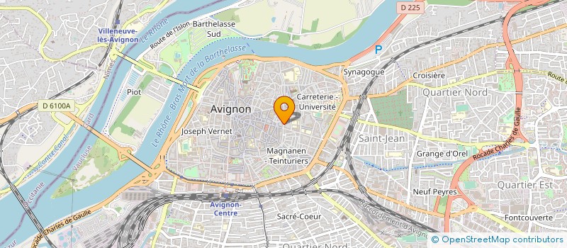 localisation de l'entreprise GUERIN LOGISTIQUE à AVIGNON