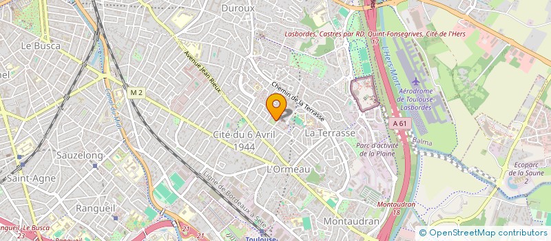 localisation de l'entreprise GUERIN MAGAUD à TOULOUSE