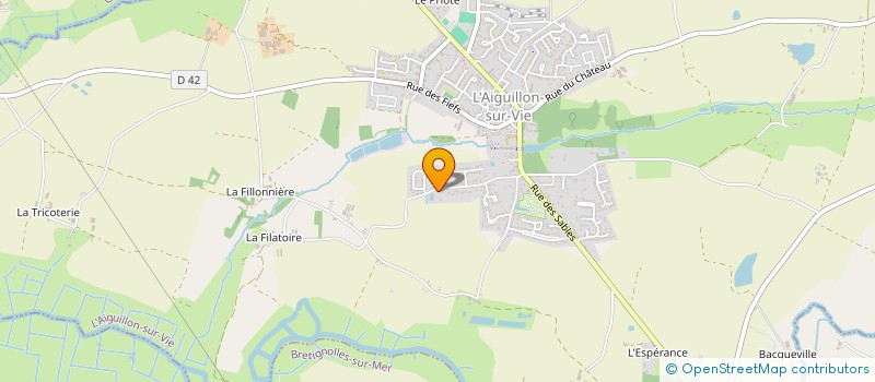 localisation de l'entreprise GUERIN MAGAUD SARL  L'AIGUILLON-SUR-VIE