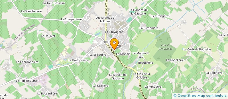 localisation de l'entreprise GUERIN MARLISE à LE LANDREAU