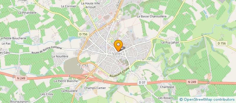 localisation de l'entreprise GUERIN MECHINEAU à VALLET