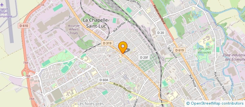 localisation de l'entreprise GUERIN METAL à LA CHAPELLE-SAINT-LUC